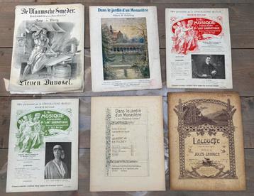 6 x piano bladmuziek beschikbaar voor biedingen