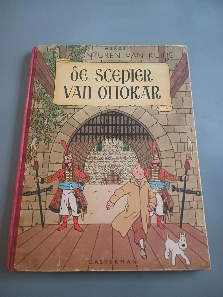 Kuifje, De Scepter van Ottokar HC 1ste druk, goede staat, Boeken, Stripverhalen, Gelezen, Eén stripboek, Ophalen of Verzenden
