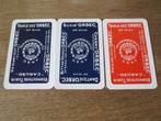 3 VERSCHILLENDE SPEELKAARTEN STOKERIJ ORBEC GENT, Ophalen of Verzenden, Zo goed als nieuw, Speelkaart(en)