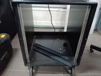 19" rack case tafeltje op wielen, Ophalen, Gebruikt