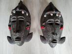 Twee Echte Afrikaanse maskers, Antiquités & Art, Art | Sculptures & Bois, Enlèvement ou Envoi