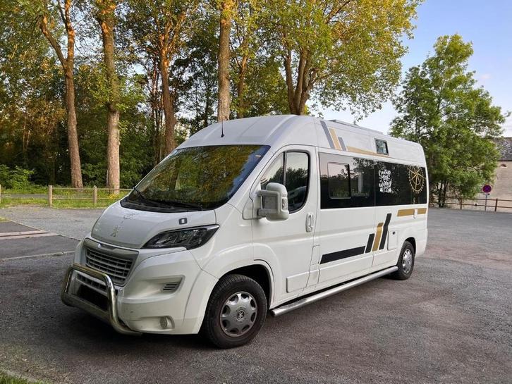 Stacaravan Peugeot Boxer 2016 - Klaar vanaf 349,99€, Caravans en Kamperen, Mobilhomes, Particulier, tot en met 4, Buscamper of Camperbus
