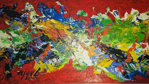Groot olie werk van Karel Appel  Uniek werk    Gesigneerd  D, Antiek en Kunst, Kunst | Schilderijen | Klassiek, Ophalen
