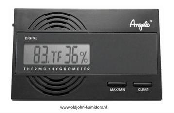 DHM01 DIGITALE HYGROMETER (HUMIDOR) + TEMPERATUUR VAN ANGELO beschikbaar voor biedingen