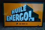 Ancienne plaque émaillée Publicitaire vintage bp energol, Enlèvement ou Envoi, Utilisé, Panneau publicitaire