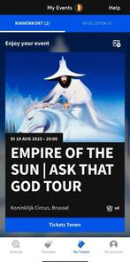 1x Empire of the sun concert 19 augustus Brussel, Eén persoon, Augustus