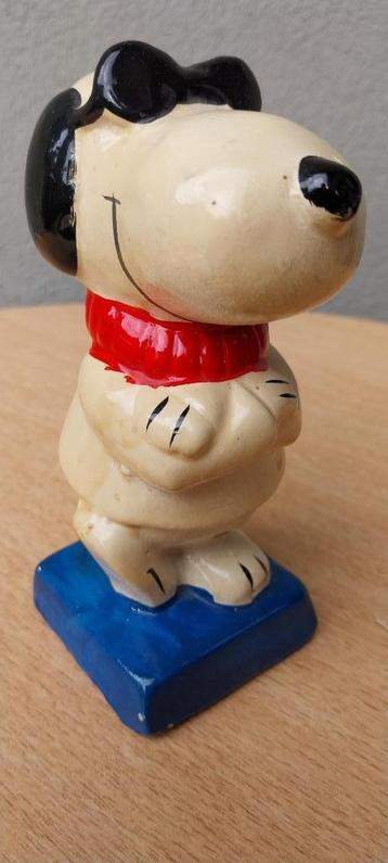 Tirelire Snoopy, Enlèvement ou Envoi, Utilisé, Pierre, Poterie ou Céramique, Figurine de Bande dessinée ou de Dessin animé