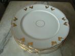 4 Dessertborden in Oud Brussels porselein., Antiek en Kunst, Ophalen