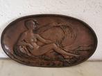 Assiette/bol en bronze Paul Dubois, femme nue, Fin du XIXe s, Enlèvement ou Envoi
