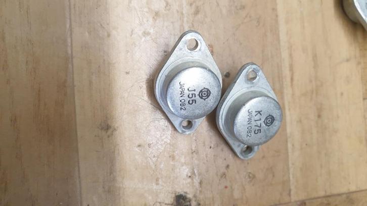 jw1358: 2SK175 en 2SJ55 eindtransitoren fet's, Hobby en Vrije tijd, Elektronica-componenten, Gebruikt, Ophalen of Verzenden