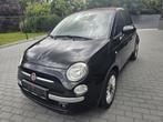 fiat 500 cabrio/1.2 benzine/1j garantie, Auto's, Fiat, 4 zetels, Stof, Zwart, Cabriolet