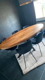 Super mooie tafel met 6 velvet stoelen, Ophalen of Verzenden, Zo goed als nieuw