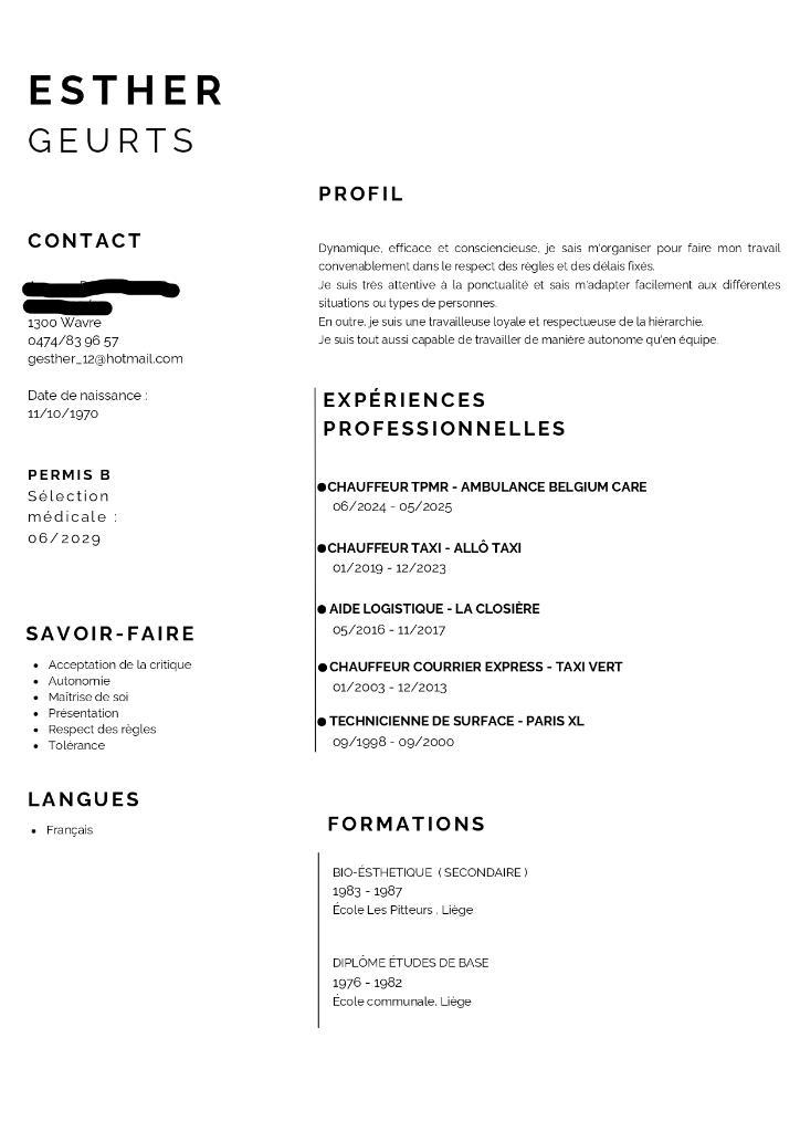 je cherche : emploi chauffeur B, Offres d'emploi, Emplois | Chauffeurs