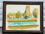 aquarelle signe roger raveel, Antiek en Kunst, Ophalen of Verzenden