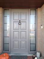 Voordeur met 2 zijlichten, Doe-het-zelf en Bouw, Deuren en Vliegenramen, 80 tot 100 cm, Gebruikt, Glas, Buitendeur