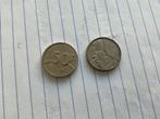 2  Belgische munten van 50 frank uit 1990 en 1992,, Postzegels en Munten, Ophalen of Verzenden, België