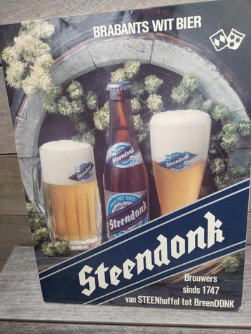 2 kartonnenoude  reclame panelen  biermerk  beschikbaar voor biedingen