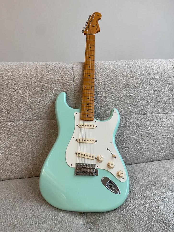 Fender Classic Series 50s Stratocaster MIM surf green, Muziek en Instrumenten, Snaarinstrumenten | Gitaren | Elektrisch, Zo goed als nieuw