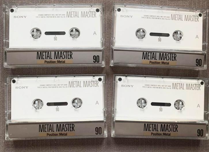 Onbeschreven Sony METAL MASTER 90 cassettebandjes metaltapes, Cd's en Dvd's, Cassettebandjes, Gebruikt, Voorbespeeld, 2 t/m 25 bandjes