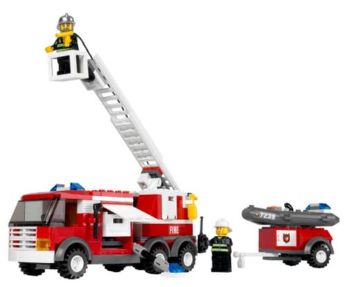 LEGO City 7239 Fire Truck Brandweerwagen, Enfants & Bébés, Jouets | Duplo & Lego, Comme neuf, Lego, Ensemble complet, Enlèvement ou Envoi