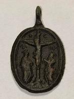 Religieuze hanger 16e eeuws, materiaal koper, Ophalen of Verzenden