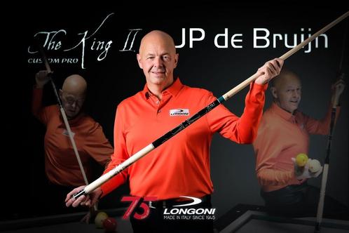 AKTIE: Longoni The King II keu met VP2 en luna nera OP VOORR, Sport en Fitness, Biljarten en Poolen, Nieuw, Keu of Ballen, Ophalen of Verzenden