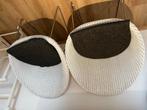 2 stoelen Lloyd Loom, Huis en Inrichting, Stoelen, Ophalen, Zo goed als nieuw, Wit, Twee