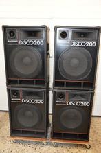 4 X DISCO 200 BOXEN 4 X 250 WATT, Overige typen, Zo goed als nieuw, 120 watt of meer, Ophalen
