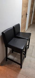 Barkrukken 3 stuks ,Ikea Bergmund ,zo goed als nieuw !, Huis en Inrichting, Barkrukken, Ophalen, Met voetsteun, 60 tot 90 cm, Leer