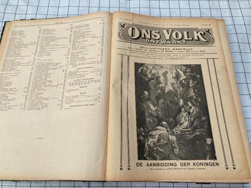 " Ons Volk ontwaakt " volledige jaargang 1922 (Jozef Simons,, Verzamelen, Tijdschriften, Kranten en Knipsels, Tijdschrift, 1920 tot 1940