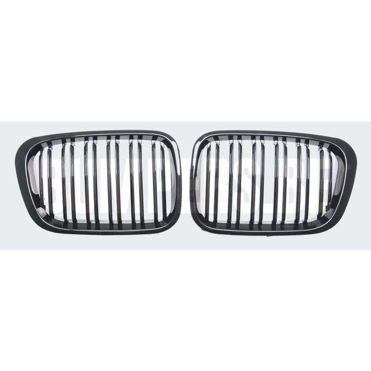 Grill Hoogglans Zwart Niergrill Dubbele Brug BMW 3 Serie E46, Auto-onderdelen, Overige Auto-onderdelen, Gebruikt, 6 maanden garantie