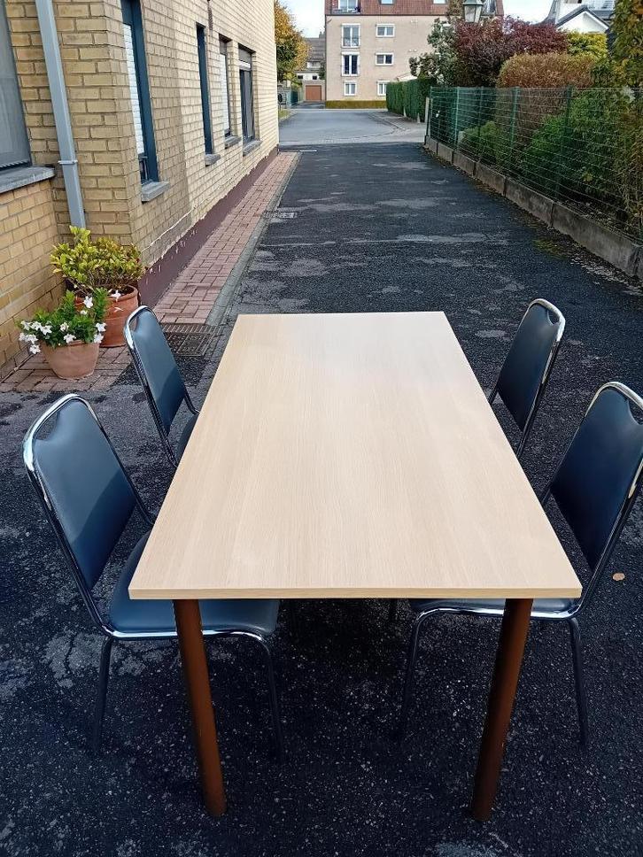 keukentafel met 4 stoelen, Huis en Inrichting, Tafels | Statafels, Zo goed als nieuw, Ophalen