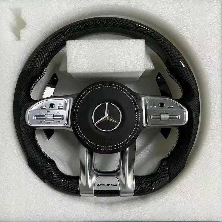 Mercedes carbon stuur leer compleet AMG, Auto-onderdelen, Besturing, Mercedes-Benz, Nieuw, Ophalen of Verzenden
