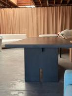 Tafel 240x97 massief eik zwart gebrand, Huis en Inrichting, Ophalen, Zo goed als nieuw