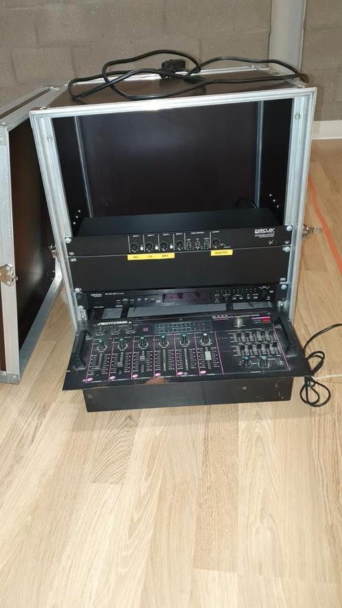 Mengpanelen, cd-speler, Flightcase en Headsets Sennheiser en, Muziek en Instrumenten, Behuizingen en Koffers, Zo goed als nieuw