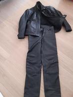 Zwartlederen heren motorpak - L - aanritsbaar, Motoren, Kleding | Motorkleding, Ophalen, Heren