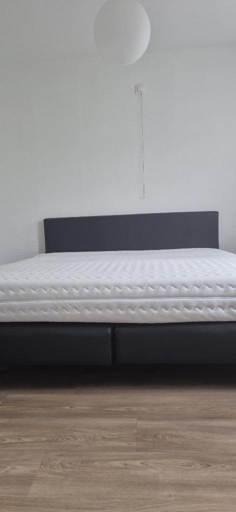 Boxspring 180x200 cm, Huis en Inrichting, Slaapkamer | Boxsprings, Nieuw, 180 cm, 200 cm, Tweepersoons, Zwart, Ophalen