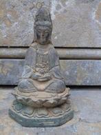 statue bouddha sur fleur de lotus en bronze pat antique, Enlèvement ou Envoi, Neuf