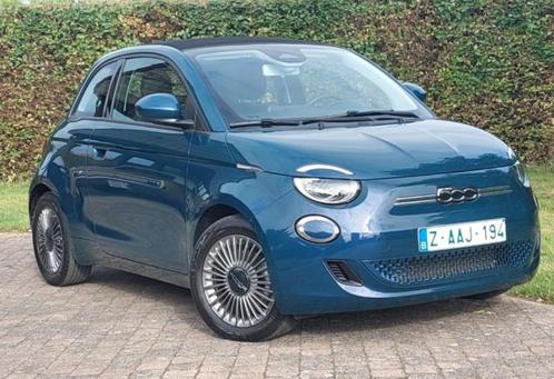 Fiat 500 e Cabrio –Leder -42 kWh –elektrisch -8.318 km -2022, Auto's, Fiat, Bedrijf, Te koop, ABS, Achteruitrijcamera, Airbags