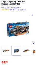 Lego city 60085 - 4x4 met speedboot, Ophalen, Zo goed als nieuw, Lego