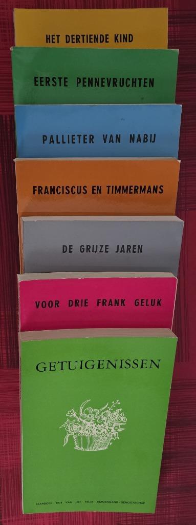 Felix Timmermans - 7 Jaarboeken Genootschap, Livres, Littérature, Utilisé, Belgique, Enlèvement ou Envoi