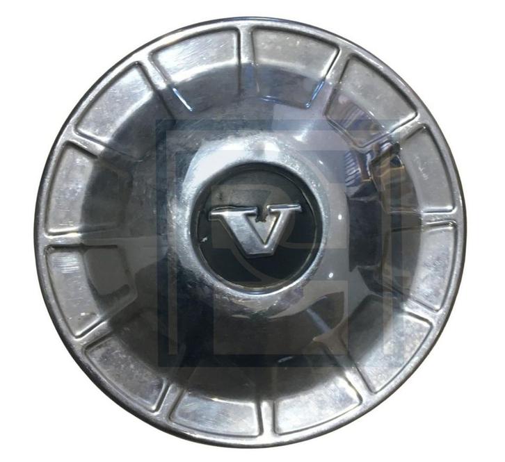 Volvo Wieldop 140  RVS  met zwart rondje om de V (eerste typ, Autos : Divers, Enjoliveurs, Utilisé, Enlèvement ou Envoi