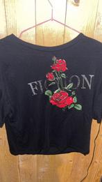 T shirt, Maat 38/40 (M), Zwart, Nieuw, Korte mouw
