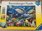 Puzzle Ravensburger 100 pièces sous la mer, Comme neuf, Puzzle, Enlèvement, Moins de 500 pièces