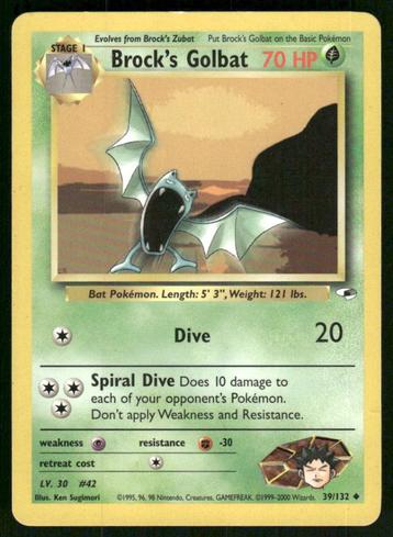 Brock's Golbat 39/132 - Gym Heroes beschikbaar voor biedingen