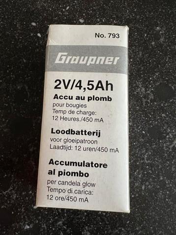 Graupner lood accu met gloeistarter, Enlèvement ou Envoi, Comme neuf