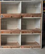 kweekkast van 6 kooien, Animaux & Accessoires, Oiseaux | Cages & Volières, Comme neuf, Bois, Cage d'élevage, Enlèvement ou Envoi