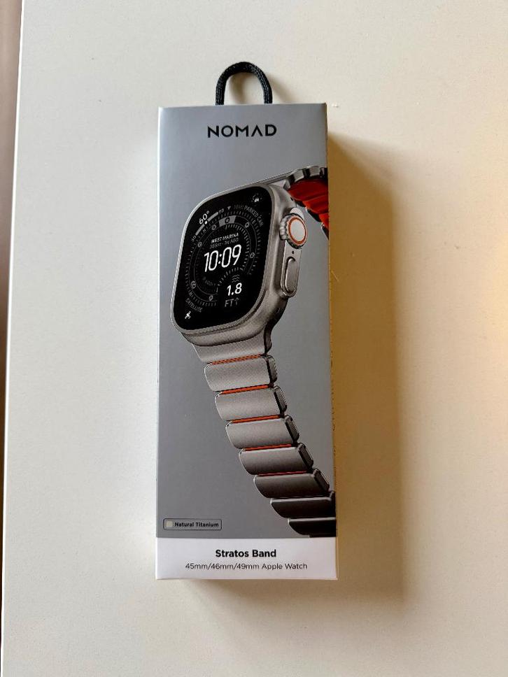 Bracelet Stratos Nomad en titane pour Apple Watch, Télécoms, Objets connectés accessoires, Comme neuf, Sangle, Enlèvement ou Envoi