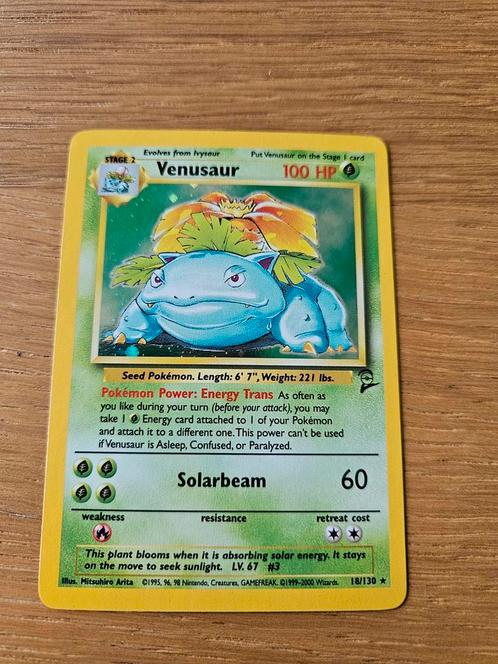 Blastoise & Venusaur base 2, Hobby en Vrije tijd, Verzamelkaartspellen | Pokémon, Ophalen of Verzenden