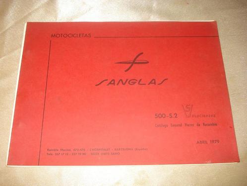 SANGLAS 500-S.2 Ancien Catalogue des Pièces de Rechange, Auto diversen, Handleidingen en Instructieboekjes, Ophalen of Verzenden